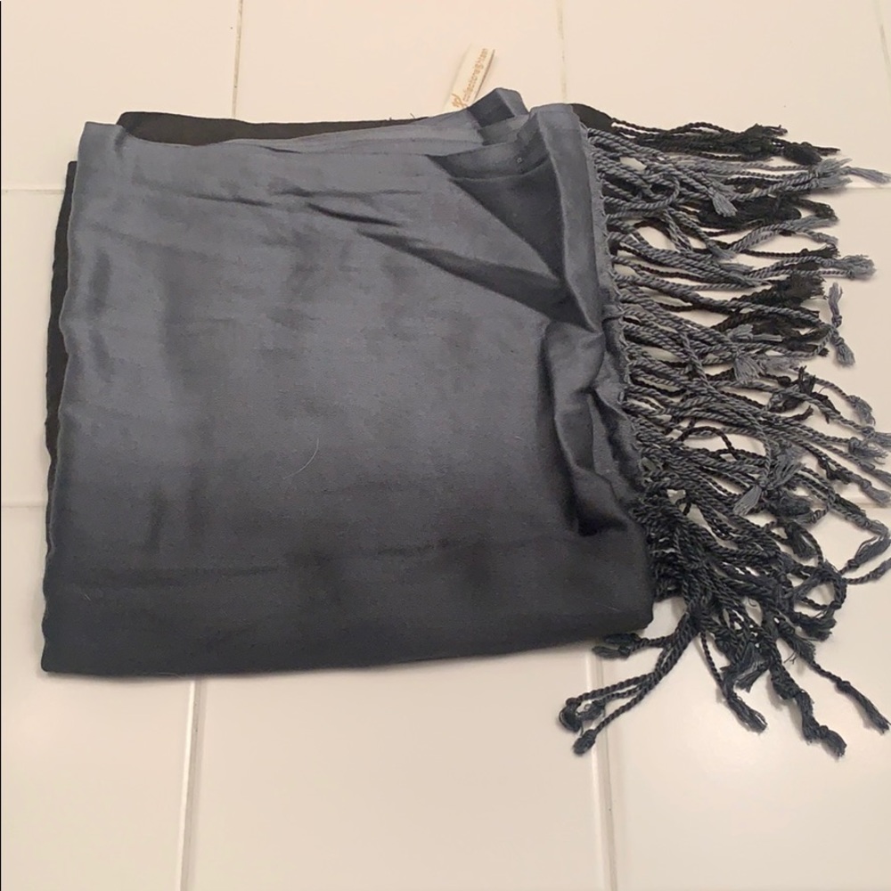 Black to Gray Ombré Scarf